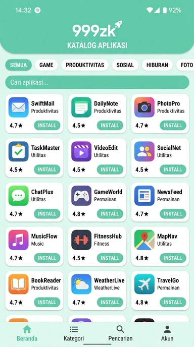 Katalog Aplikasi Populer di 999zk — Temukan Apa yang Anda Butuhkan