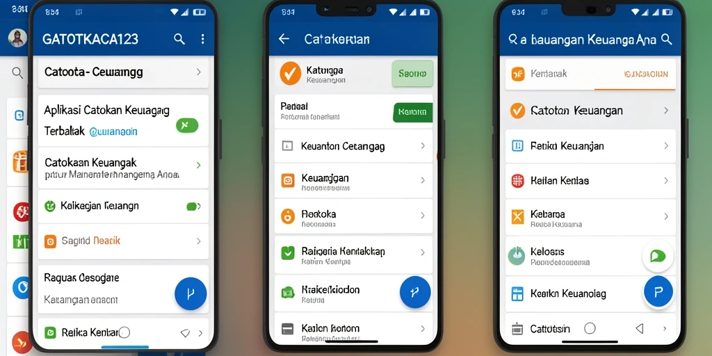 Antarmuka GATOTKACA123 untuk pencatatan keuangan yang intuitif dan efektif.