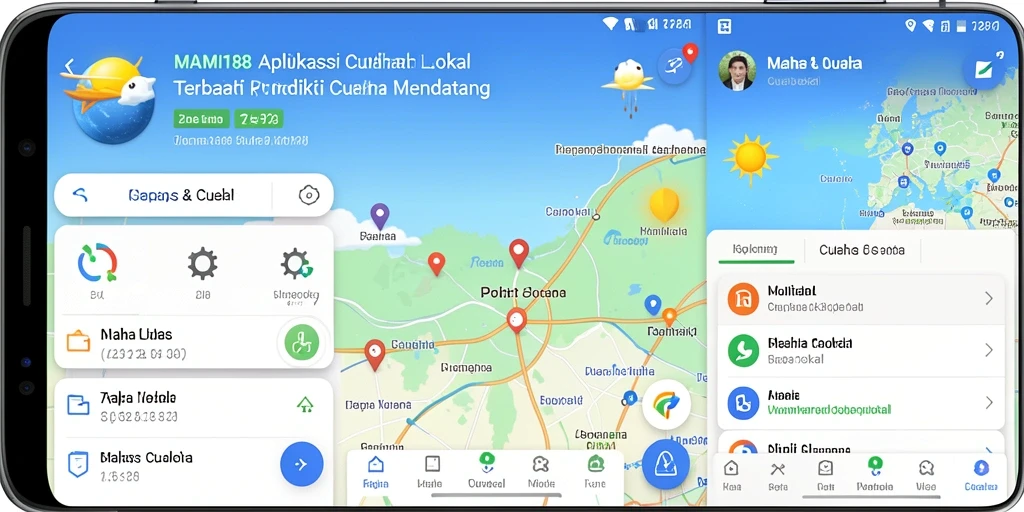 Tampilan antarmuka MAMI188 menampilkan ramalan cuaca yang jelas dan terperinci.