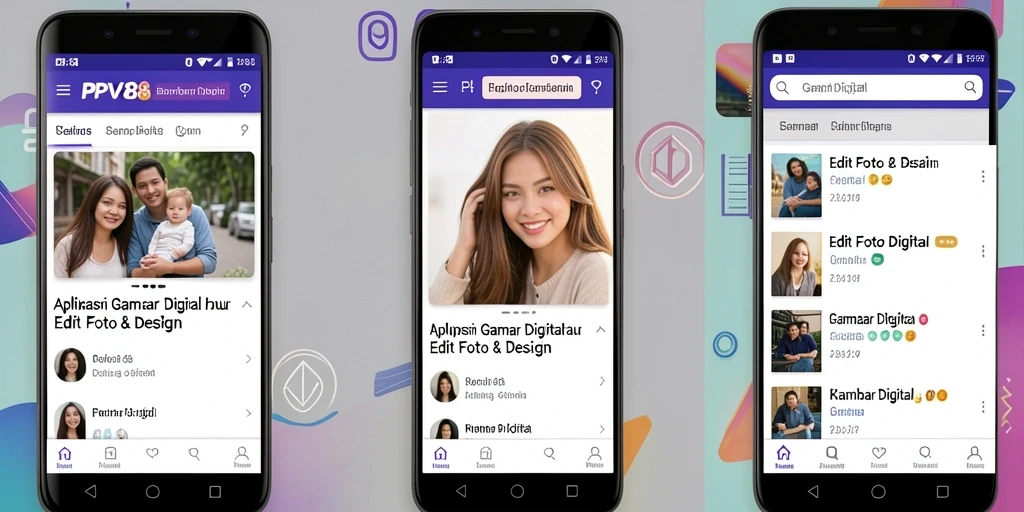 Antarmuka pengguna PPV88 yang menarik dan fungsional untuk pengeditan gambar.