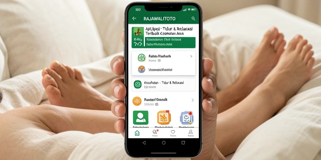 Antarmuka aplikasi RAJAWALITOTO yang sederhana dan menenangkan.